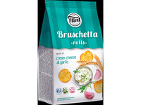 Brusketa FLINT, kreminio sūrio ir česnakų skonio, 65 g