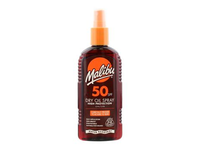MALIBU SPF50 purškiamasis apsauginis vandeniui atsparus sausasis aliejus, 200 ml