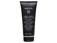 APIVITA gelinis veido prausiklis BLACK, 150 ml