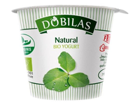 Ekologiškas jogurtas DOBILAS, natūralus, 3,5-4,6%, 125 g, LT-EKO-001