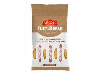 Ispaniškų vytintų kiaulienos dešrelių ir duonos užkandis ARGAL Fuet & Bread, a.r. 33 g
