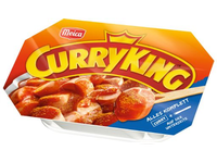 Greitai paruošiamas kiaulienos užkandis MEICA CurryKing, su kario padažu, 220 g
