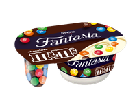 Kreminis jogurtas FANTASIA M&M, vanilės skonio, 13 % rieb., 120 g