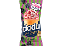 Grietininiai ledai DADU, su jogurto skonio glaistu ir gervuogėmis,180ml