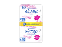 Higieniniai paketai ALWAYS Sensitive Night, S3, 14 vnt.