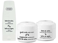 Veido priežiūros priemonių rinkinys Ziaja Goat's Milk, 180 ml, 3 vnt.