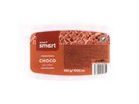 Šokolad. valg. ledai RIMI SMART, 1 l / 450 g