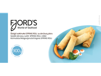 Šaldyti suktinukai SPRING ROLL su daržovių įdaru FJORD'S, 900g