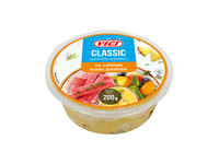 Surimio gabaliukai su vaisiais kario padaže (su cukrumi ir saldikliu) 200g