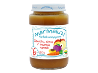 Obuol., slyvų tyrelė MARMALUZI, 6 mėn., 190 g