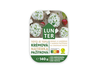 Sojų varškės užtepėlė LUNTER su laiškiniais česnakais, 140 g