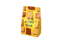 Sviestiniai sausainiai LEIBNIZ MINIS su šokoladu, 100 g