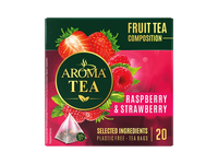 Vaisinė arbata AROMA TEA RASPBERRY & STRAWBERRY, 20 vnt.