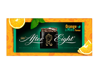 Juodojo šokolado plokštelės AFTER EIGHT, apelsinų skonio, 200 g