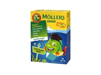 Vaisių skonio maisto papildas vaikams MOLLER'S, 45 vnt., 45 vnt.