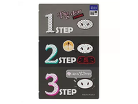 HOLIKA HOLIKA stiprus veido kaukių rinkinys PIG CLEAR 3 STEP, 1 vnt.