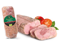 Karštai rūkytas BAJORŲ kiaulienos karkos ir liežuvio vyniotinis, nepjaustytas, vakume, 1 kg.