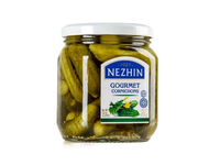 Marinuoti agurkėliai Gurmanės, NEZHIN, 450g/240g