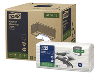 Virtuvinės šluostės TORK W4, baltos, 75 vnt. 473179