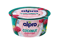 Fermentuotas kokosų produktas ALPRO, aviečių skonio, 120 g
