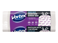 Šiukšlių maišai VORTEX N'WHITE DRAWSTR 40 l, 1 vnt.