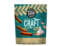Duonos užkandžiai FLINT, Craft, česnakų skonio, 80 g