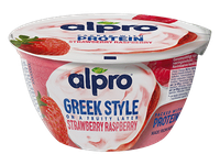 Fermentuotas sojų produktas ALPRO, braškių ir aviečių skonio, 150 g