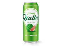Alus UTENOS RADLER WATERMELON 2%, 500 ml