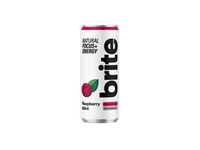 Natūralus energinis gėrimas BRITE avietė ir mėta, 330 ml