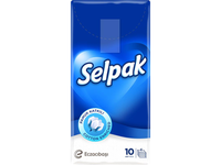 Vienkartinės nosinaitės SELPAK Classic, 4 sluoksnių,10x10vnt