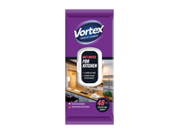 Drėgnos servetėlės virtuvei Vortex virtuvei valyti 48 vnt.