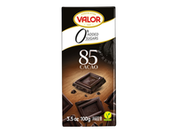 Juod.šokolad.85 % VALOR su saldikliais, 100 g