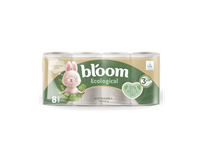 Tualet. popierius BLOOM COMFORT SOFT ECOLOGICAL, 3 sluoksnių, 8 vnt.