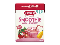 Geriamoji bananų ir braškių tyrė SEMPER, nuo 12 mėn., 200 ml