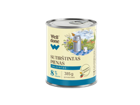 Saldintas sutirštintas pienas WELL DONE, 8% rieb., 385 g