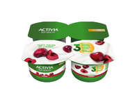 Jogurtas su vyšniomis ACTIVIA, 4 x 120 g, 2,9 % rieb., 480 g