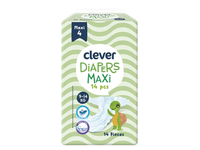 Sauskelnės CLEVER Maxi 4 dydis, 7-18 kg, 14 vnt.