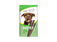 Baltyminės šunų lazdelės PAPKY su žarnokais, 120 g
