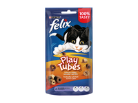 Kačių skanėstas FELIX PLAY TUBES su vištiena ir kepenėlėmis, 50 g