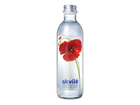 Natūralus mineralinis vanduo AKVILĖ, lengvai gazuotas, stiklinėje taroje, 0,33 l