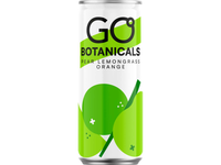 Gazuotas gaivusis gėrimas kriaušių, apelsinų ir cintrinžolių skonio GO BOTANICALS, 330ml