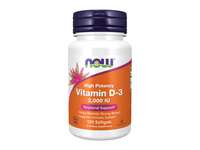 NOW vitaminas D-3 2000, 120 minkštų kapsulių