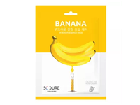 5C CURE lakštinė veido kaukė su bananų ekstraktu, 1 vnt.