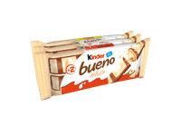 Vafliniai batonėliai KINDER BUENO WHITE, 3 vnt., 117 g