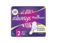 Higieniniai paketai ALWAYS Platinum Super Plus, S2, 7 vnt.