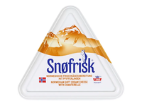Kreminis ožkų ir karvių pieno sūris Snøfrisk TINE su voveraitėmis, 65%, 10x125 g