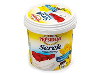 Vanilinis varškės desertas PRESIDENT VANILA, 1 kg