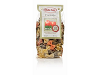 Makaronai DALLA COSTA, kaspinėliai su pomidorais ir bazilikais, spalvoti, 500 g