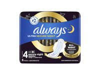 Higieniniai paketai ALWAYS Ultra Secure Night, S4, 6 vnt.