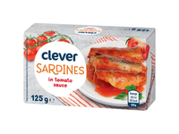 Sardinės pomidorų padaže CLEVER, 125 g